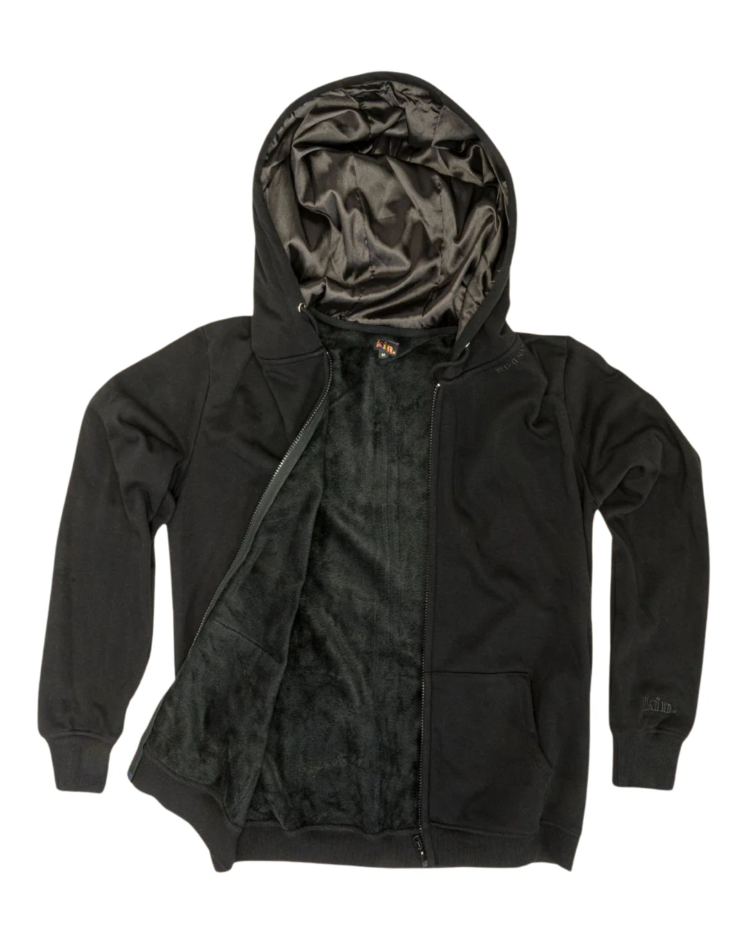 Melanin Thick Satin Lined Zip Up Hoodie