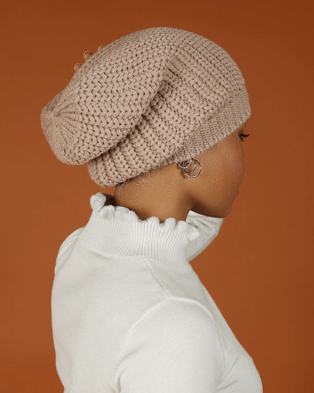Stone Slouch Satin Lined Beanie