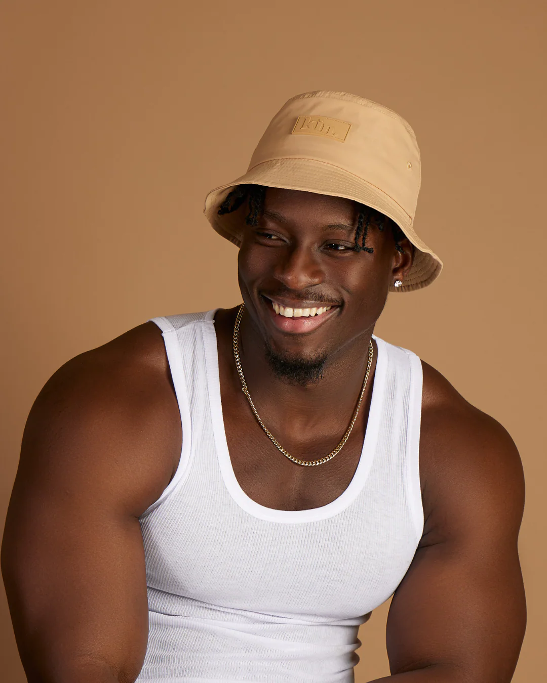Tan Waterproof Satin Lined Bucket Hat
