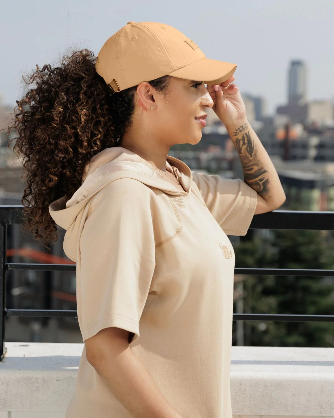 Tan Waterproof Satin Lined Dad Hat