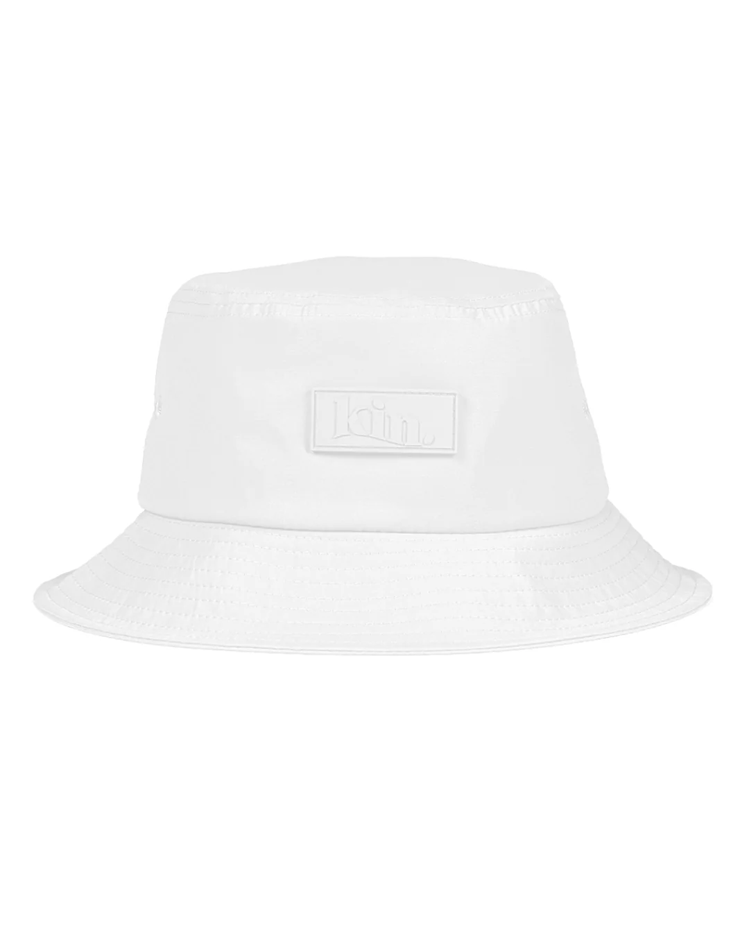 White Waterproof Satin Lined Bucket Hat