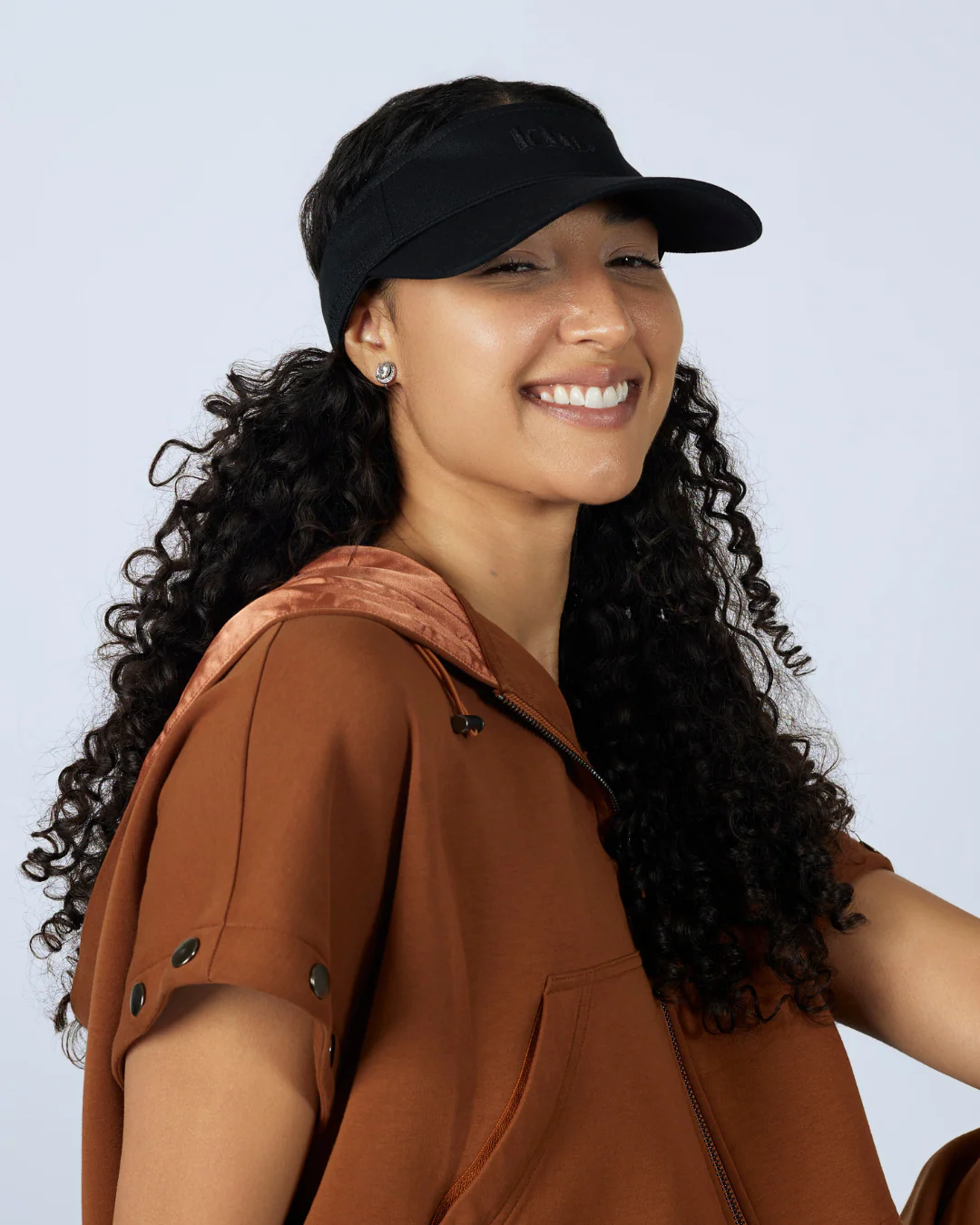 Black Satin Lined Classic Visor
