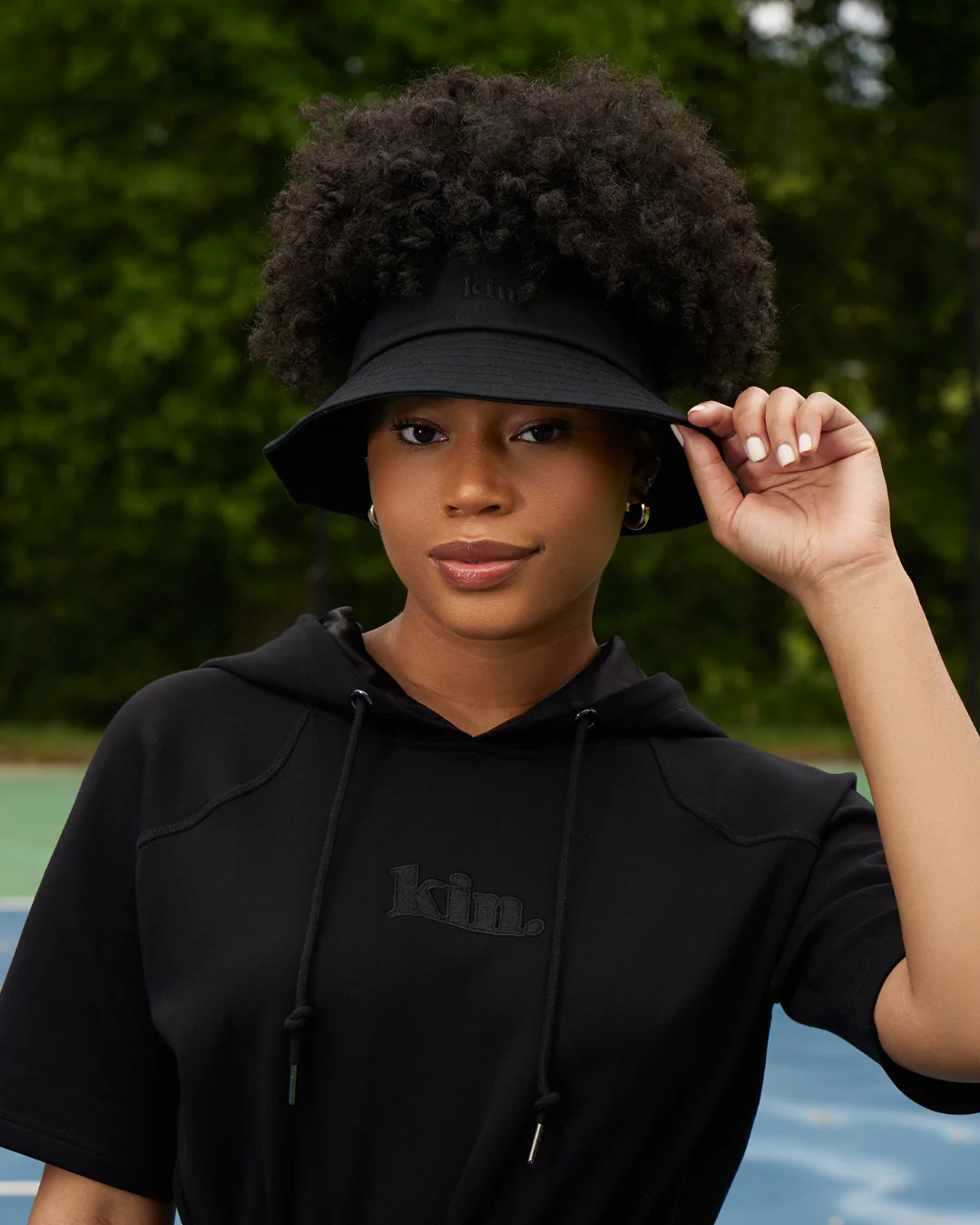 Black Satin Lined Sun Visor