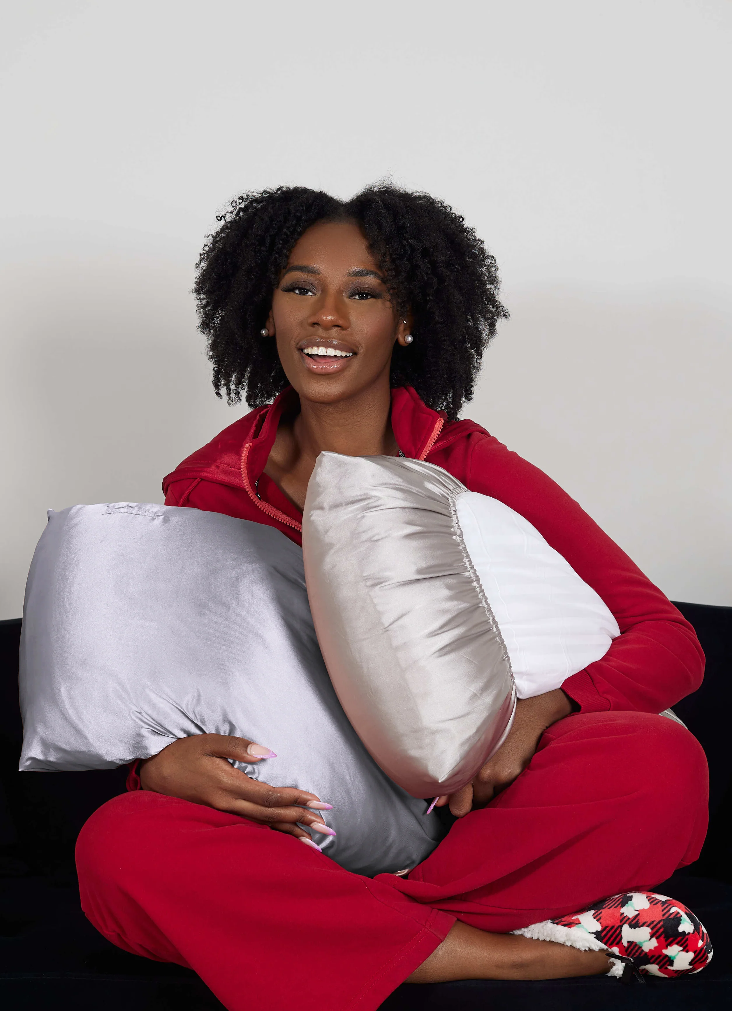 Lilac Reversible Satin Bonnet Pillowcase