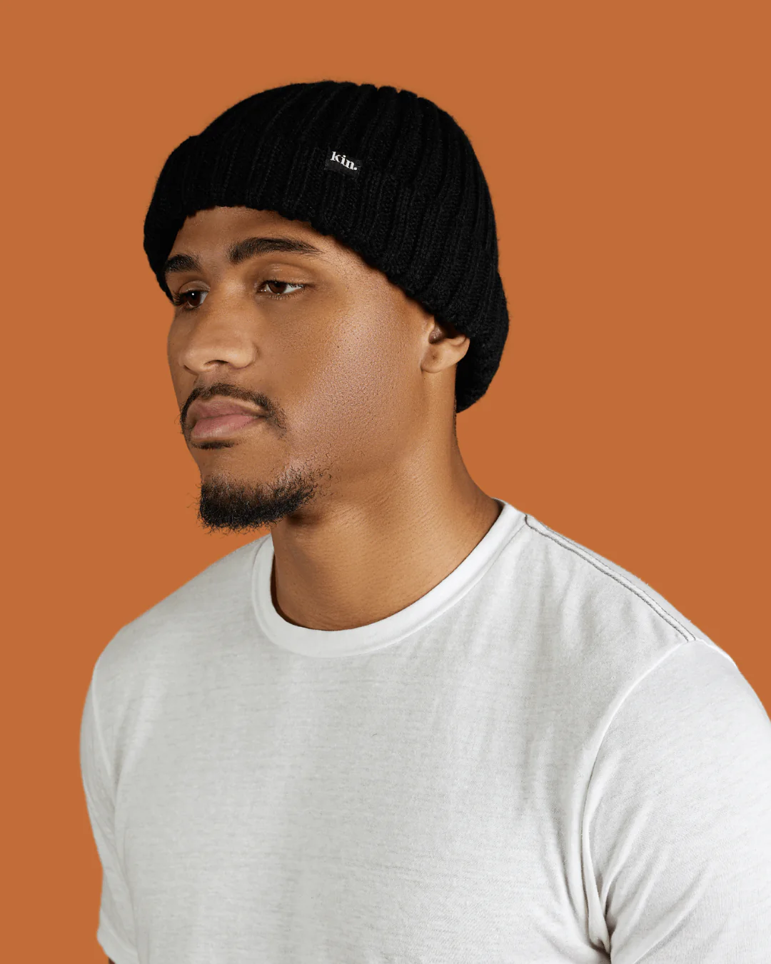 Black Short Satin Lined Beanie