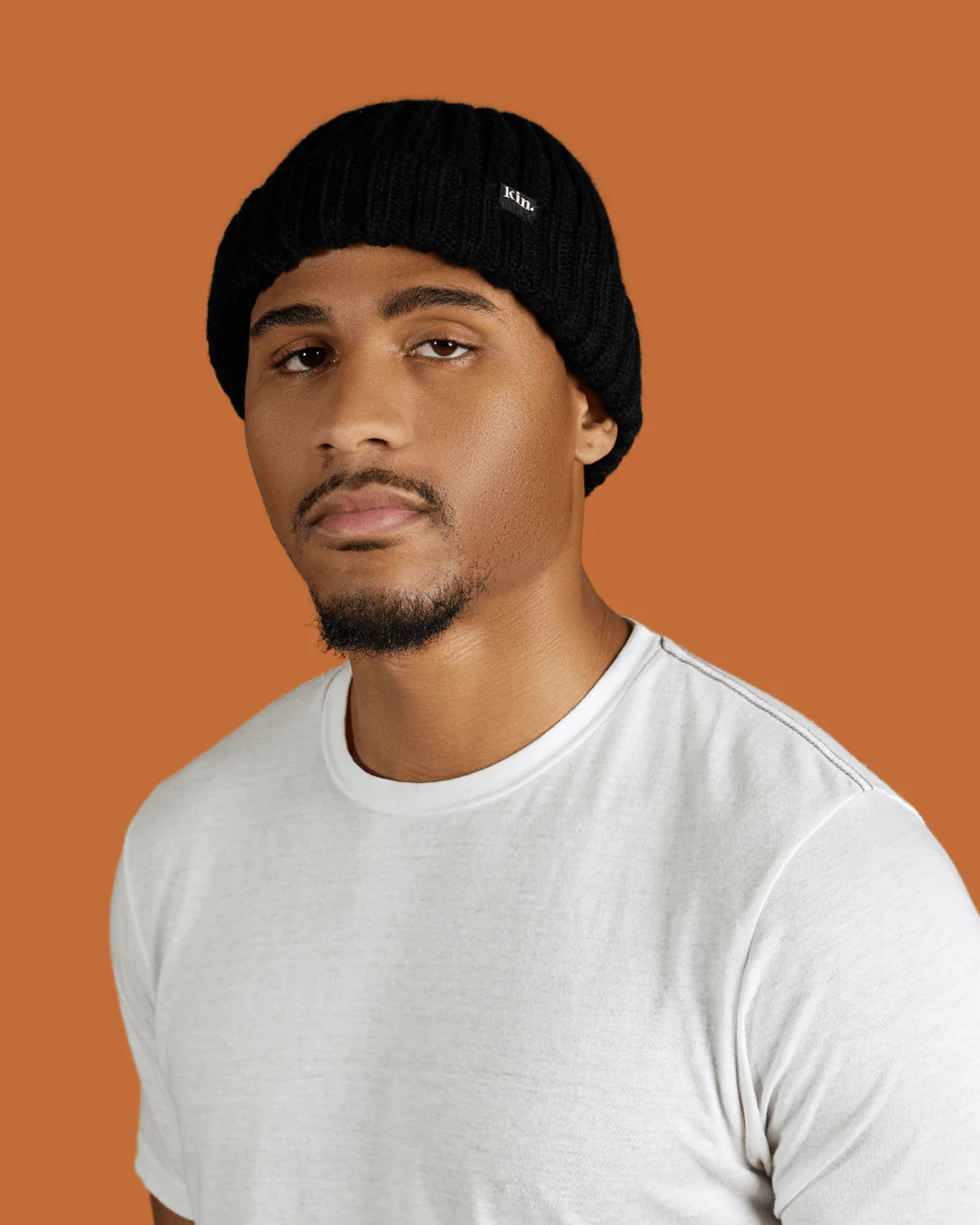 Black Short Satin Lined Beanie 4 Black Short Satin Lined Beanie