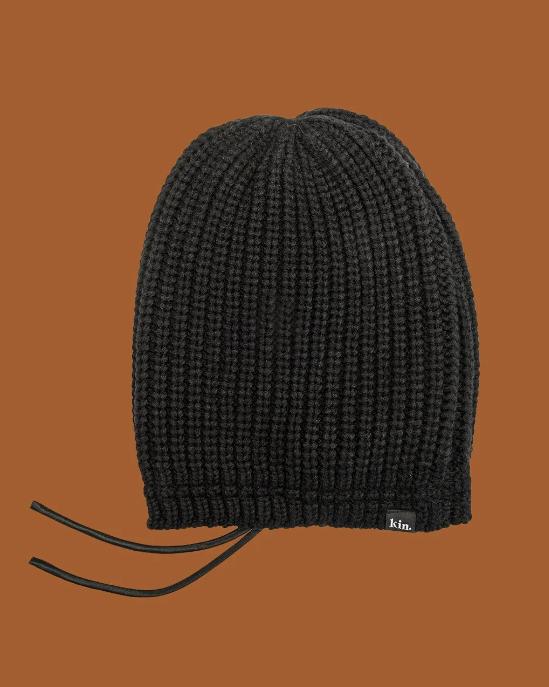 Black Slouch Satin Lined Beanie