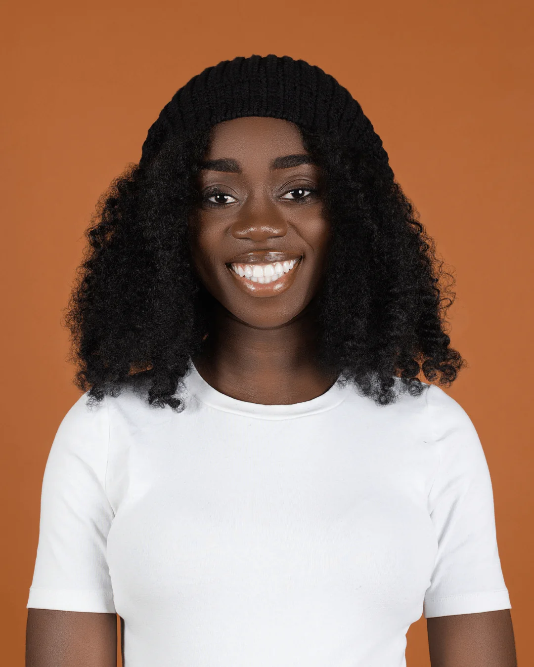 Black Slouch Satin Lined Beanie