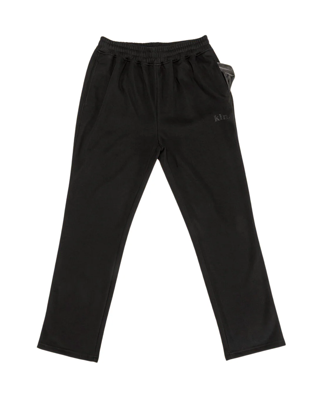 Black Thick Straight Leg Pants
