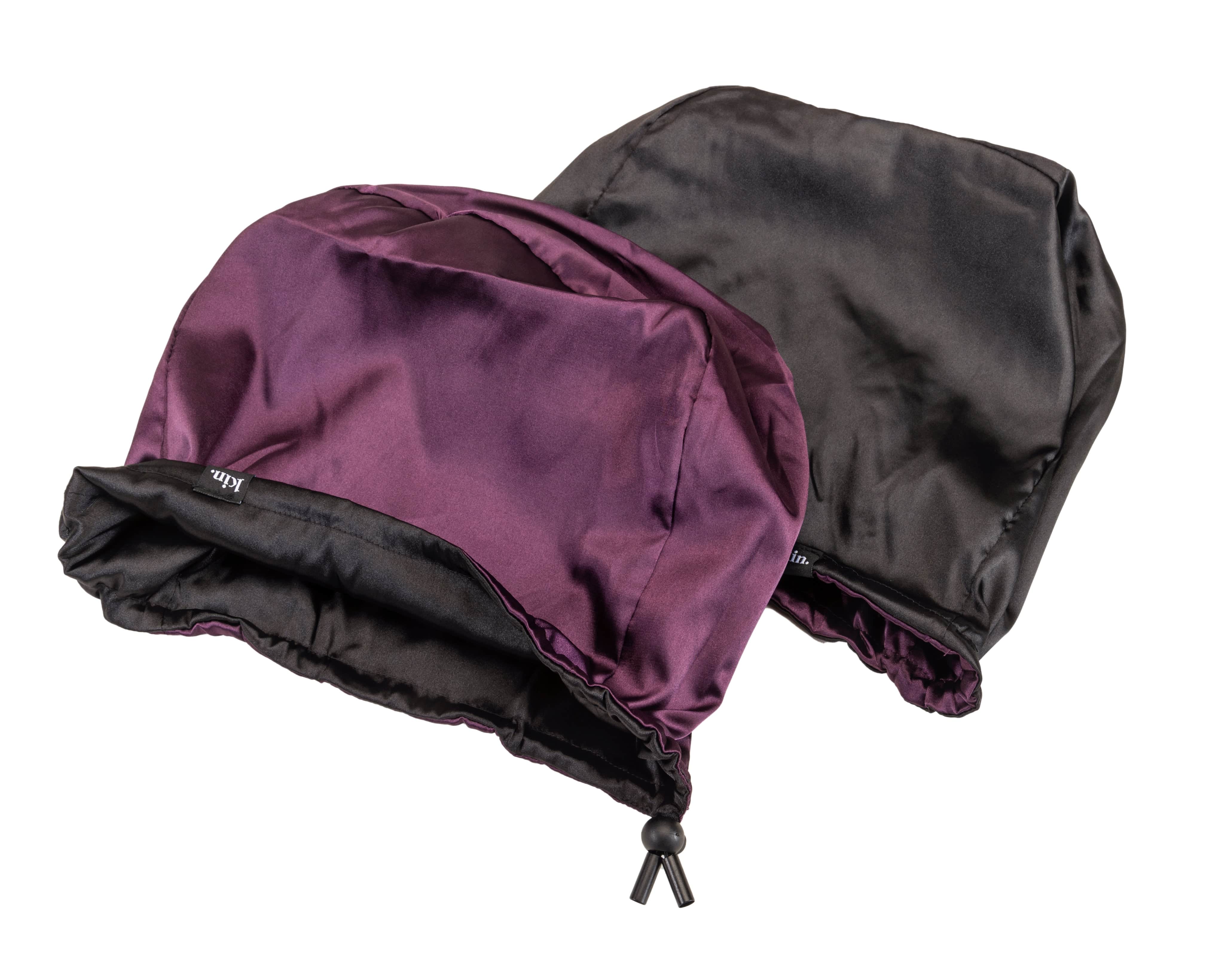 Purple Satin Car Headrest Cover (Pack of 2) 4 Purple Satin Car Headrest Cover (Pack of 2)