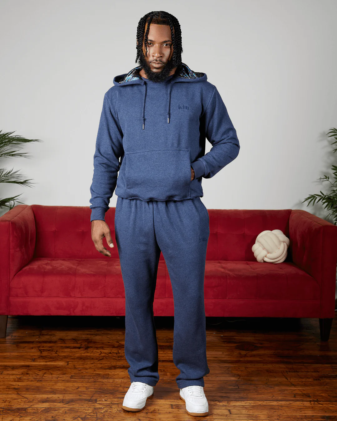 Blue Geo Thick Set