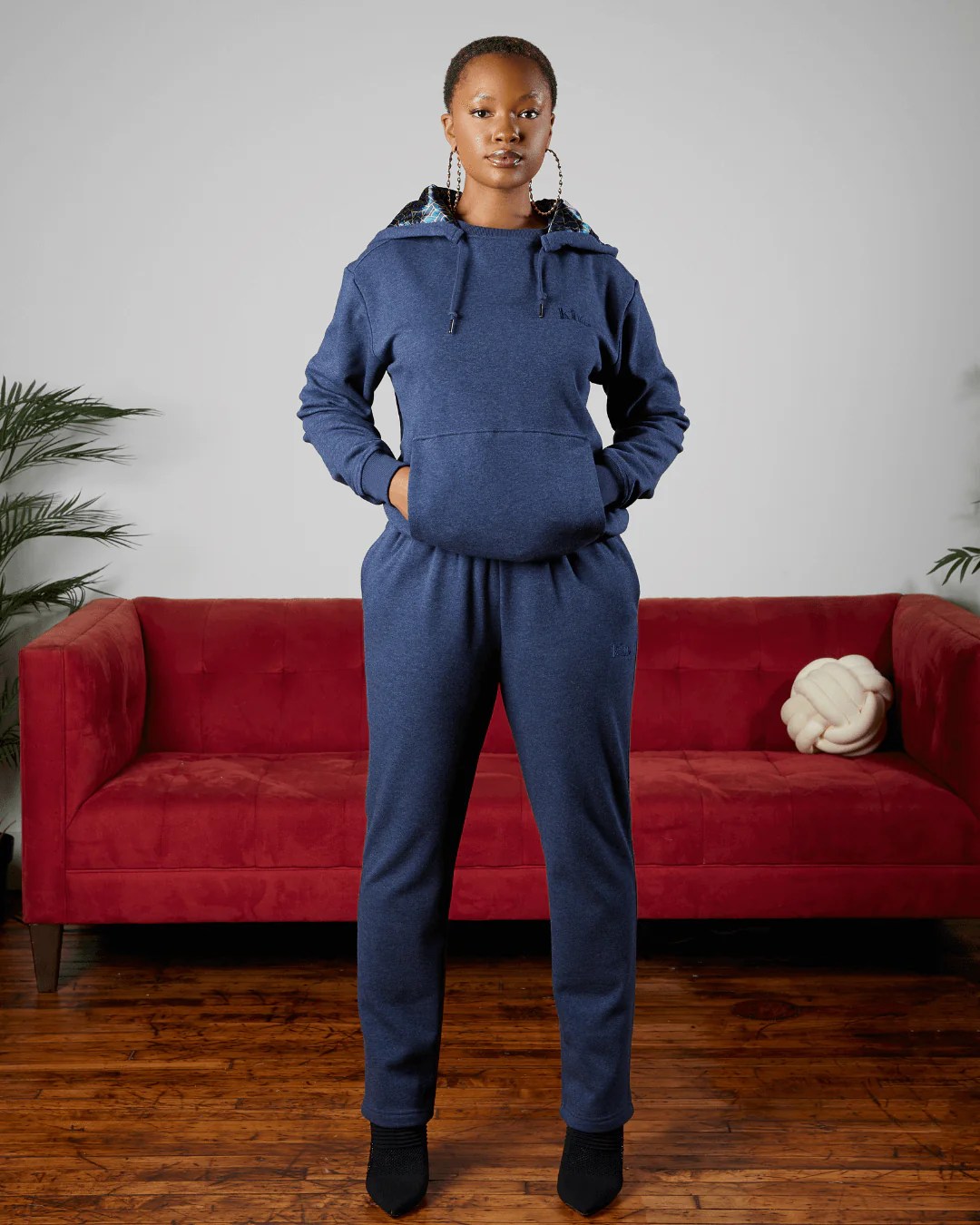 Blue Geo Thick Set