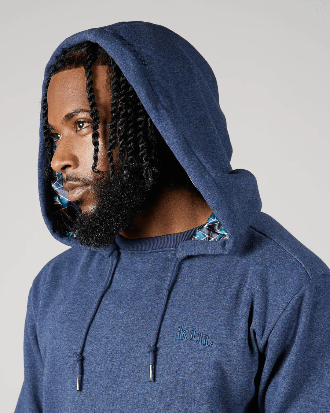 Blue Geo Thick Set