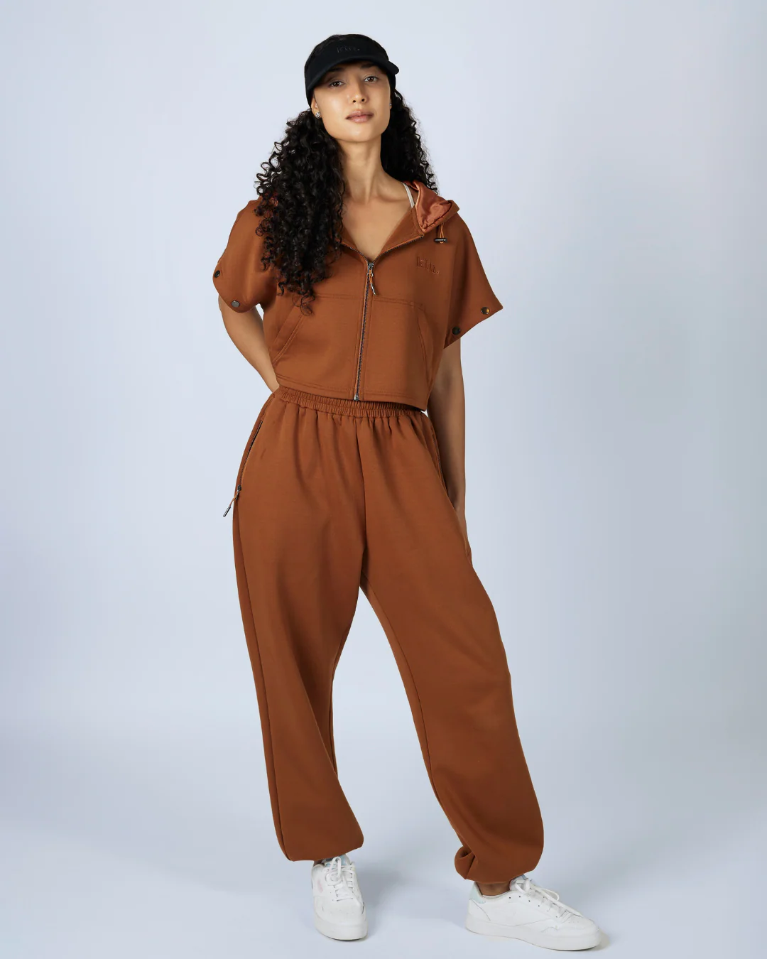 Brown Convertible Zip Up Satin Lined Hoodie 4 Brown Convertible Zip Up Satin Lined Hoodie