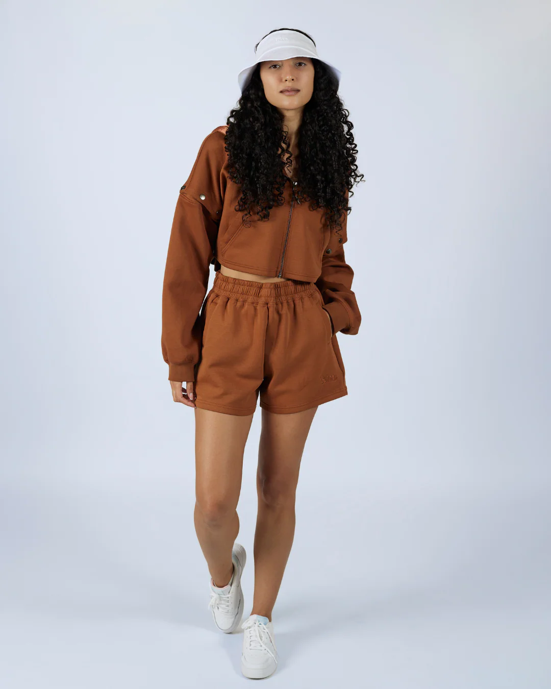 Brown Convertible Zip Up Satin Lined Hoodie 5 Brown Convertible Zip Up Satin Lined Hoodie