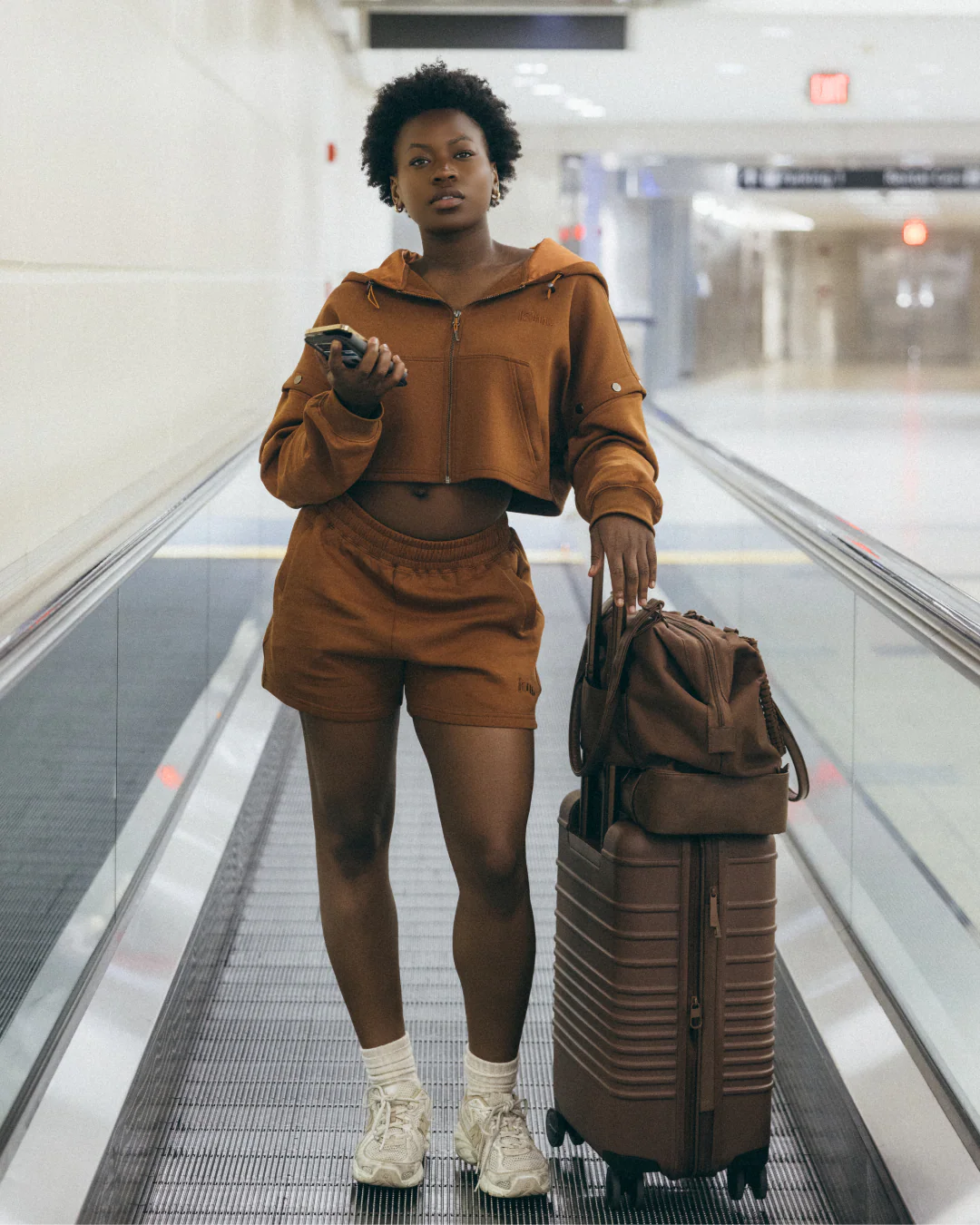 Brown Convertible Zip Up Satin Lined Hoodie 7 Brown Convertible Zip Up Satin Lined Hoodie