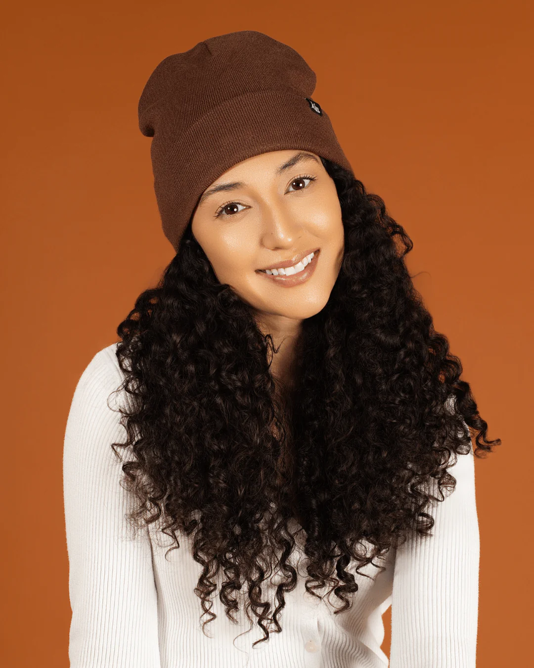 Brown Jersey Satin Lined Beanie 3 Brown Jersey Satin Lined Beanie
