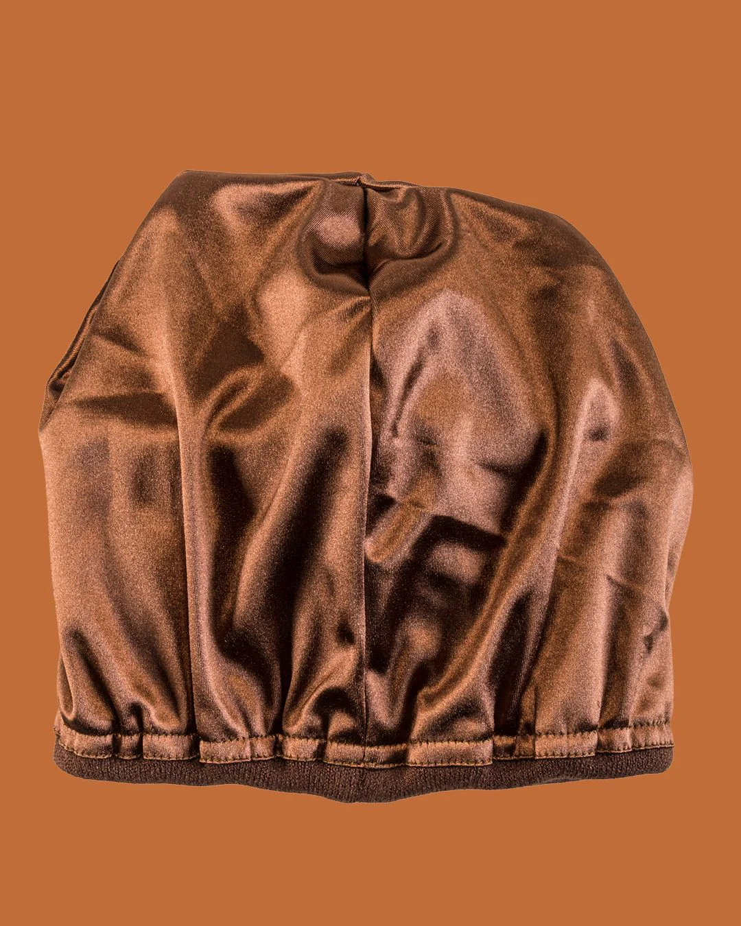 Brown Jersey Satin Lined Beanie 6 Brown Jersey Satin Lined Beanie