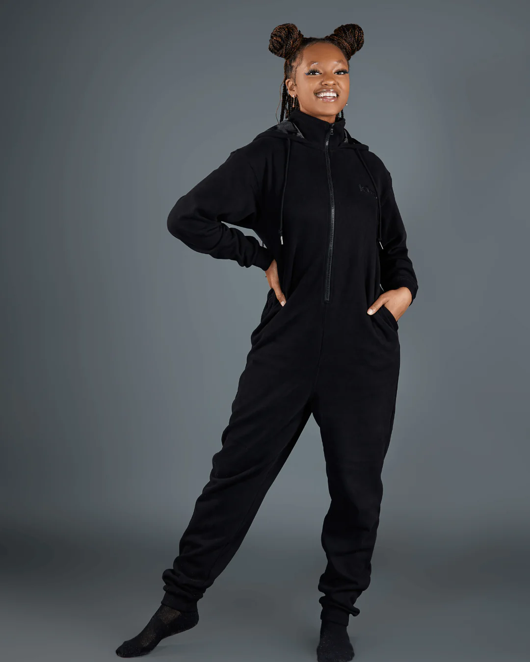 All Black Satin Lined KINsie