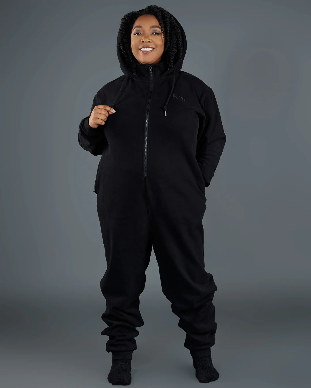 All Black Satin Lined KINsie
