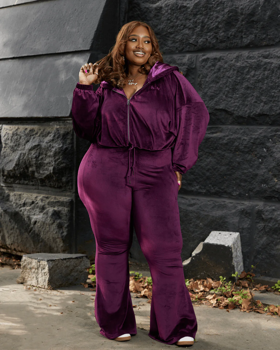 Burgundy Velour Satin Lined Crop Zip Up Hoodie 4 Burgundy Velour Satin Lined Crop Zip Up Hoodie