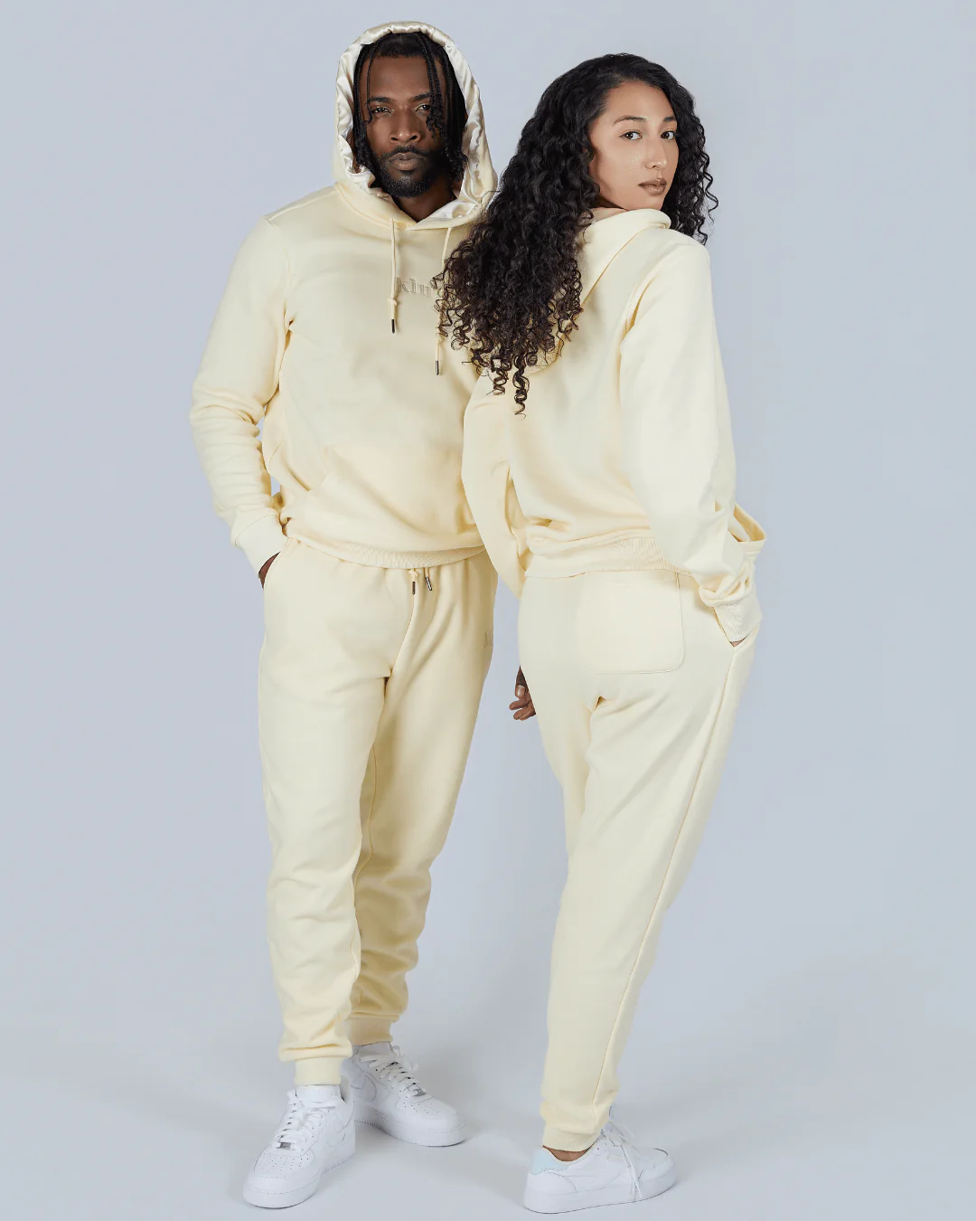 Butter Yellow Thick Satin Lined Hoodie