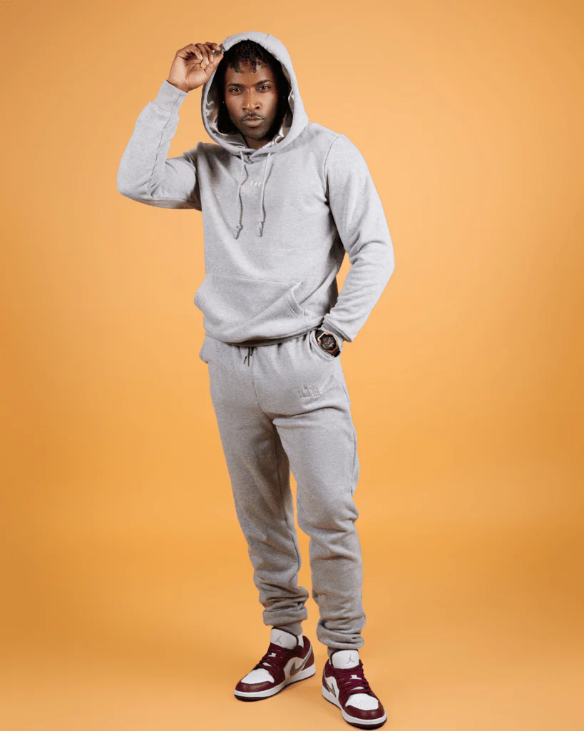 Chrome Grey Thick Joggers