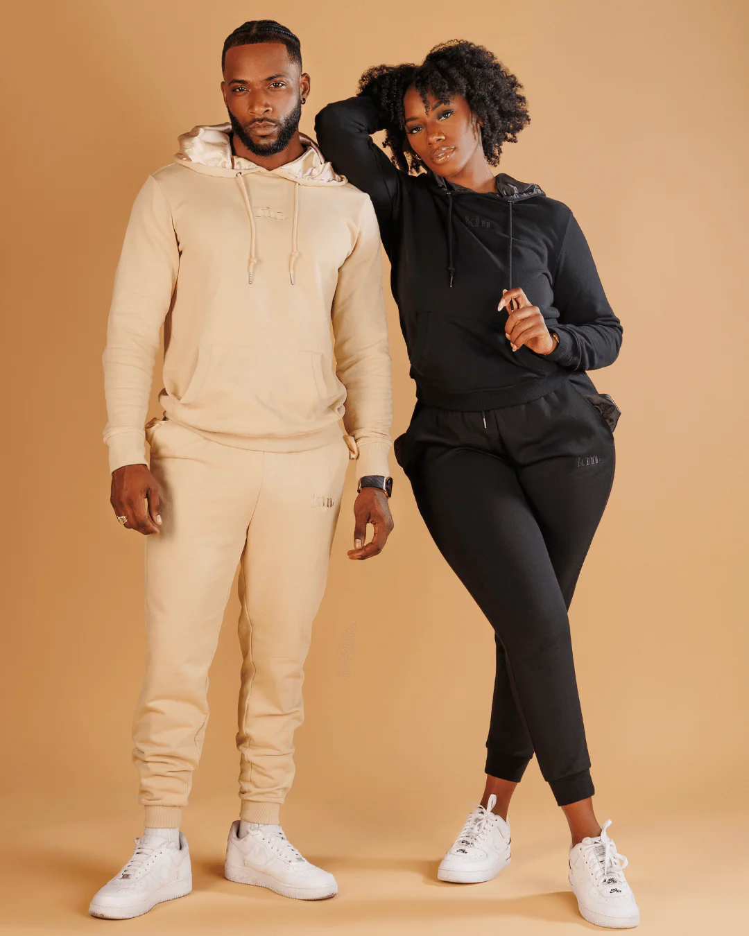 All Black Thin Pullover Set