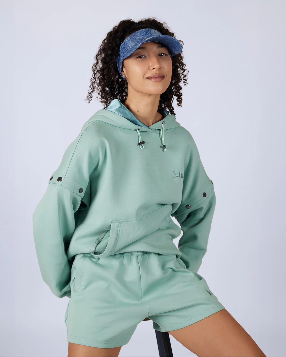 Denim Satin Lined Classic Visor