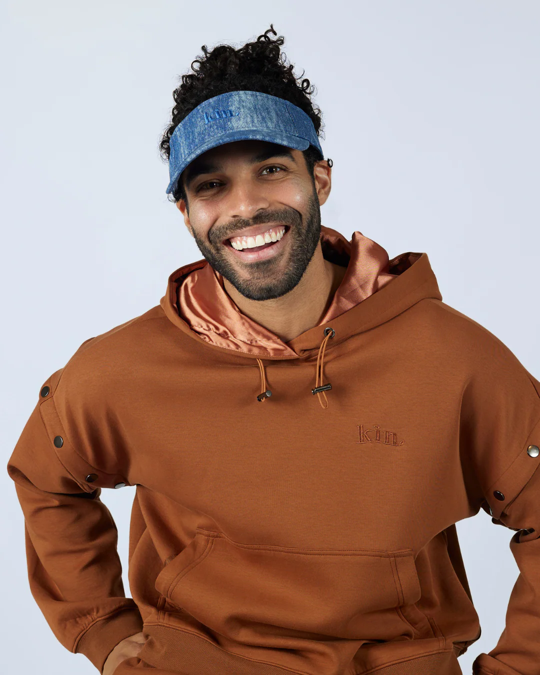 Denim Satin Lined Classic Visor