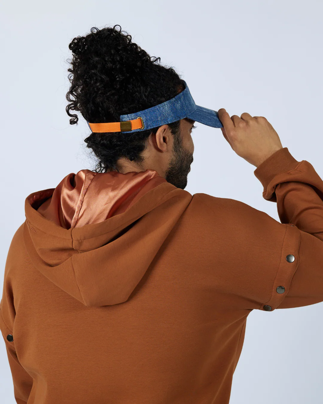 Denim Satin Lined Classic Visor