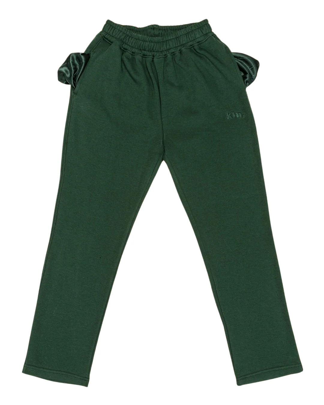 Green Thick Straight Leg Pants