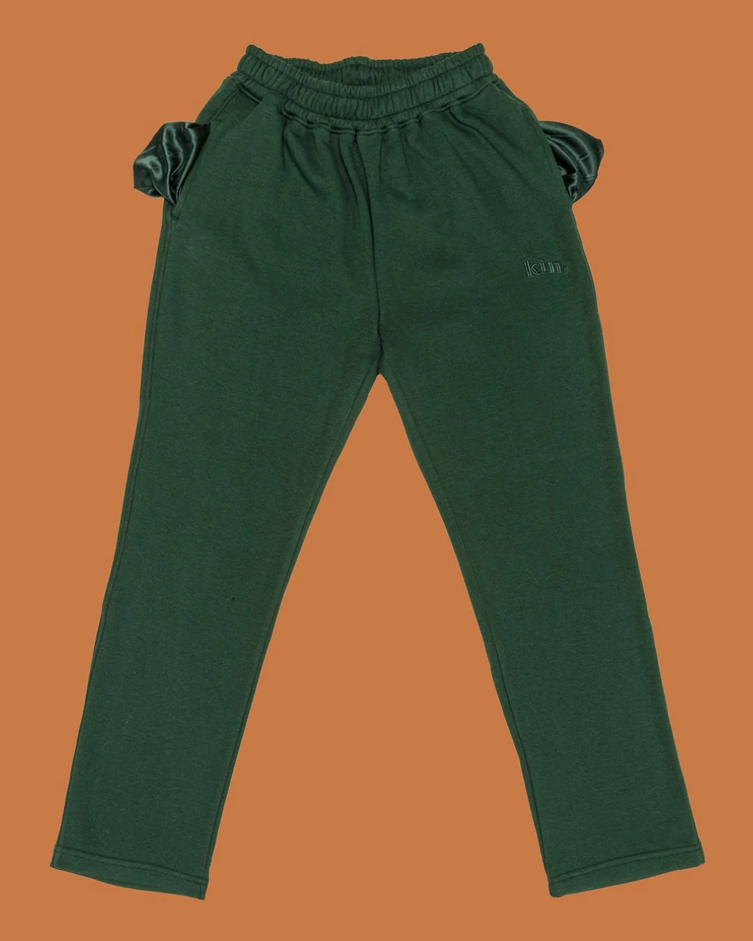 Green Thick Straight Leg Pants