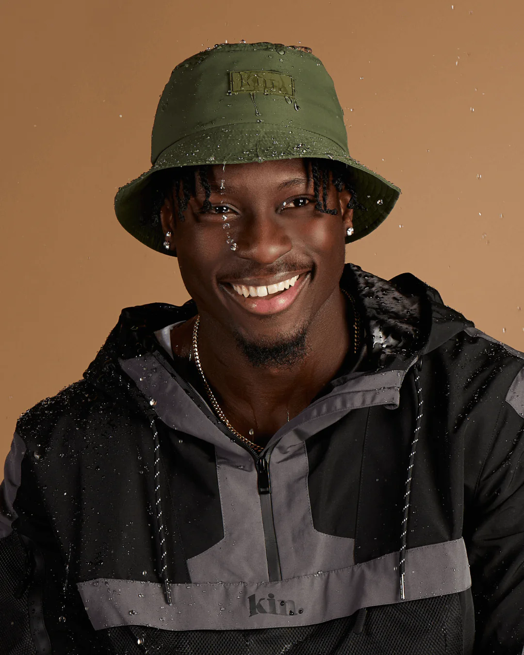 Green Waterproof Satin Lined Bucket Hat 3 Green Waterproof Satin Lined Bucket Hat