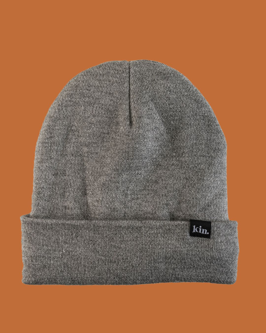 Grey Jersey Satin Lined Beanie