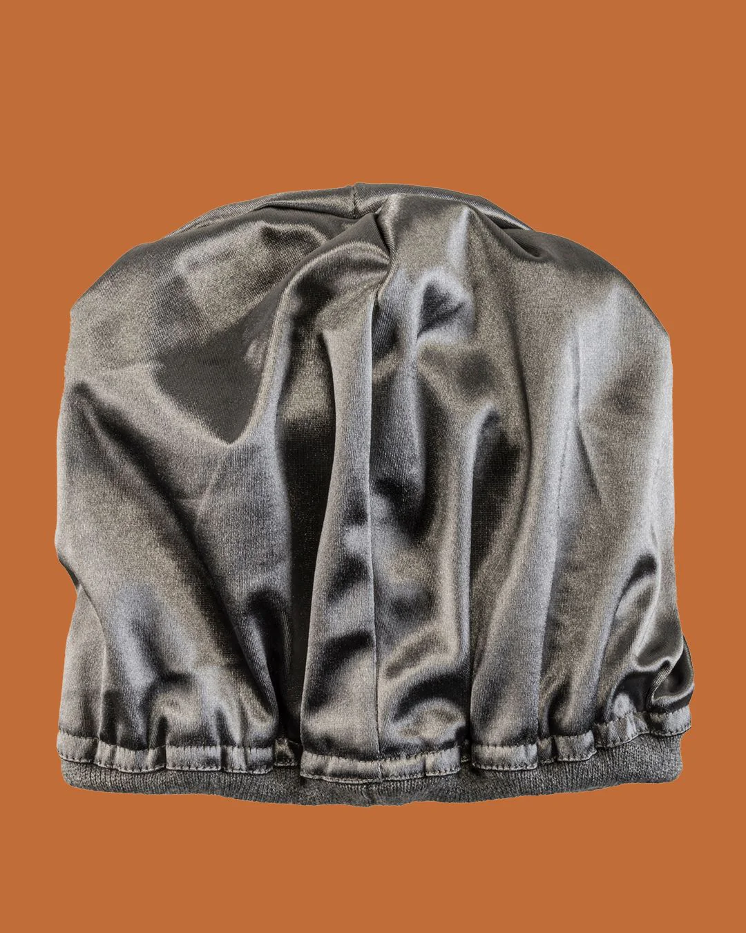 Grey Jersey Satin Lined Beanie