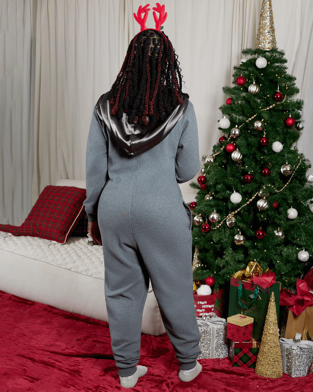 Grey Satin Lined KINsie 8 Grey Satin Lined KINsie