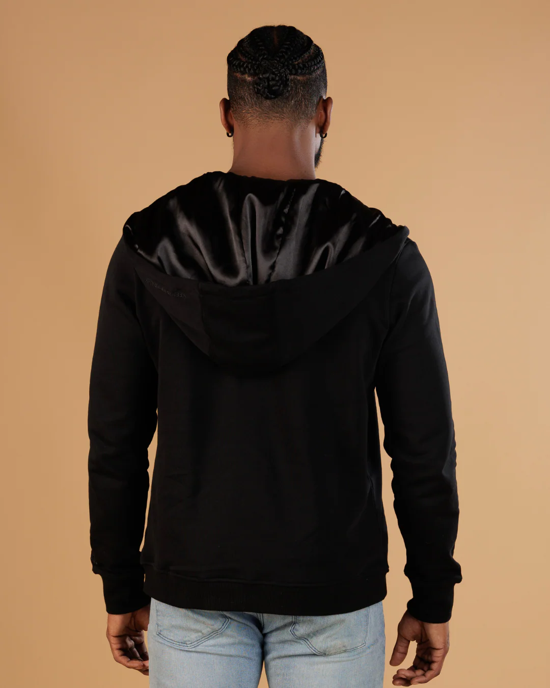 All Black Thin Zip Up Set