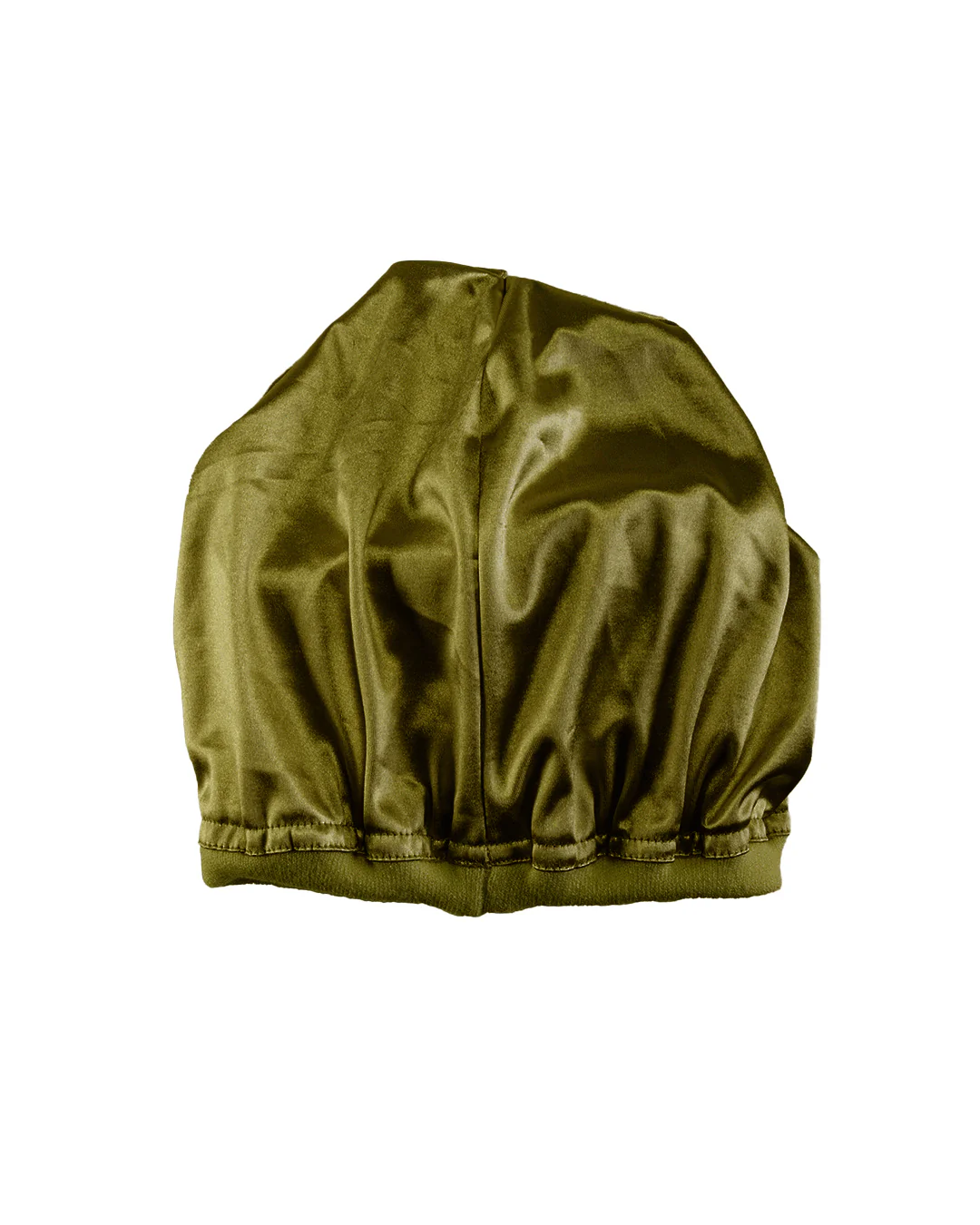 Army Green Jersey Satin Lined Beanie 4 Army Green Jersey Satin Lined Beanie