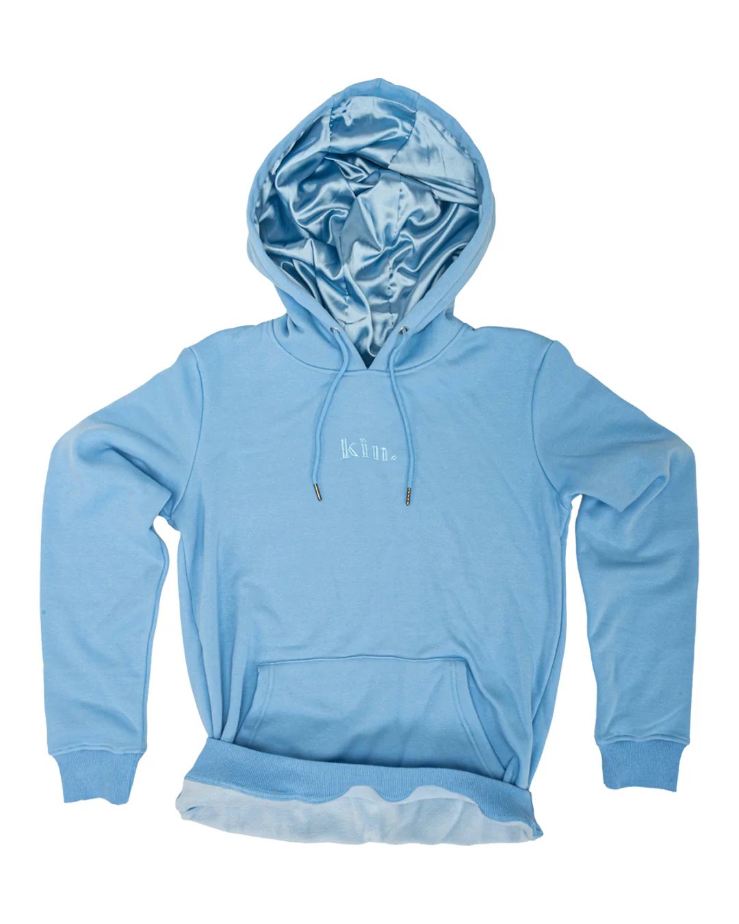Baby Blue Thick Satin Lined Hoodie