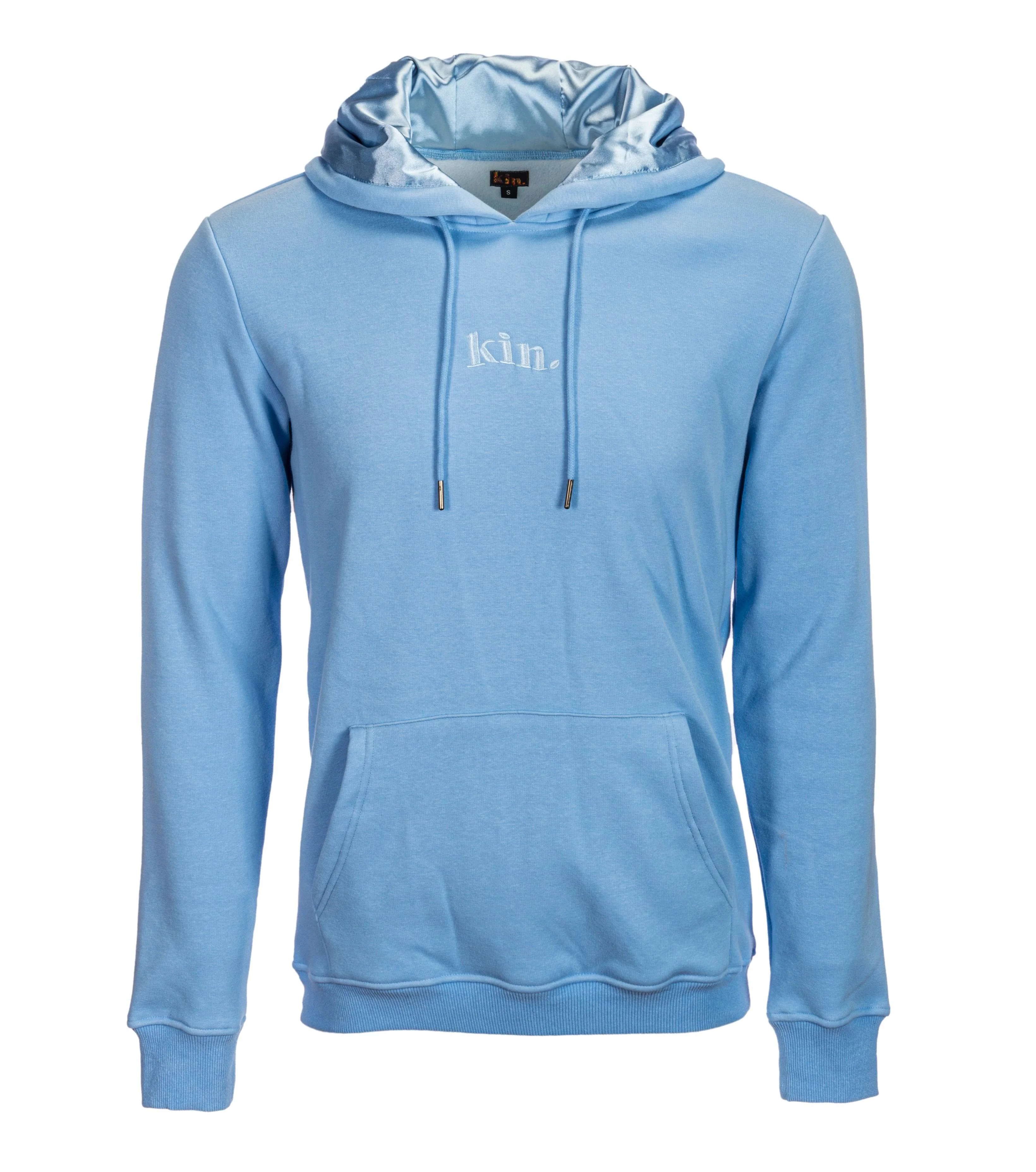 Baby Blue Thick Satin Lined Hoodie 11 Baby Blue Thick Satin Lined Hoodie